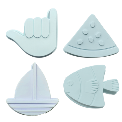 Shelly Beach Moulds - Blue