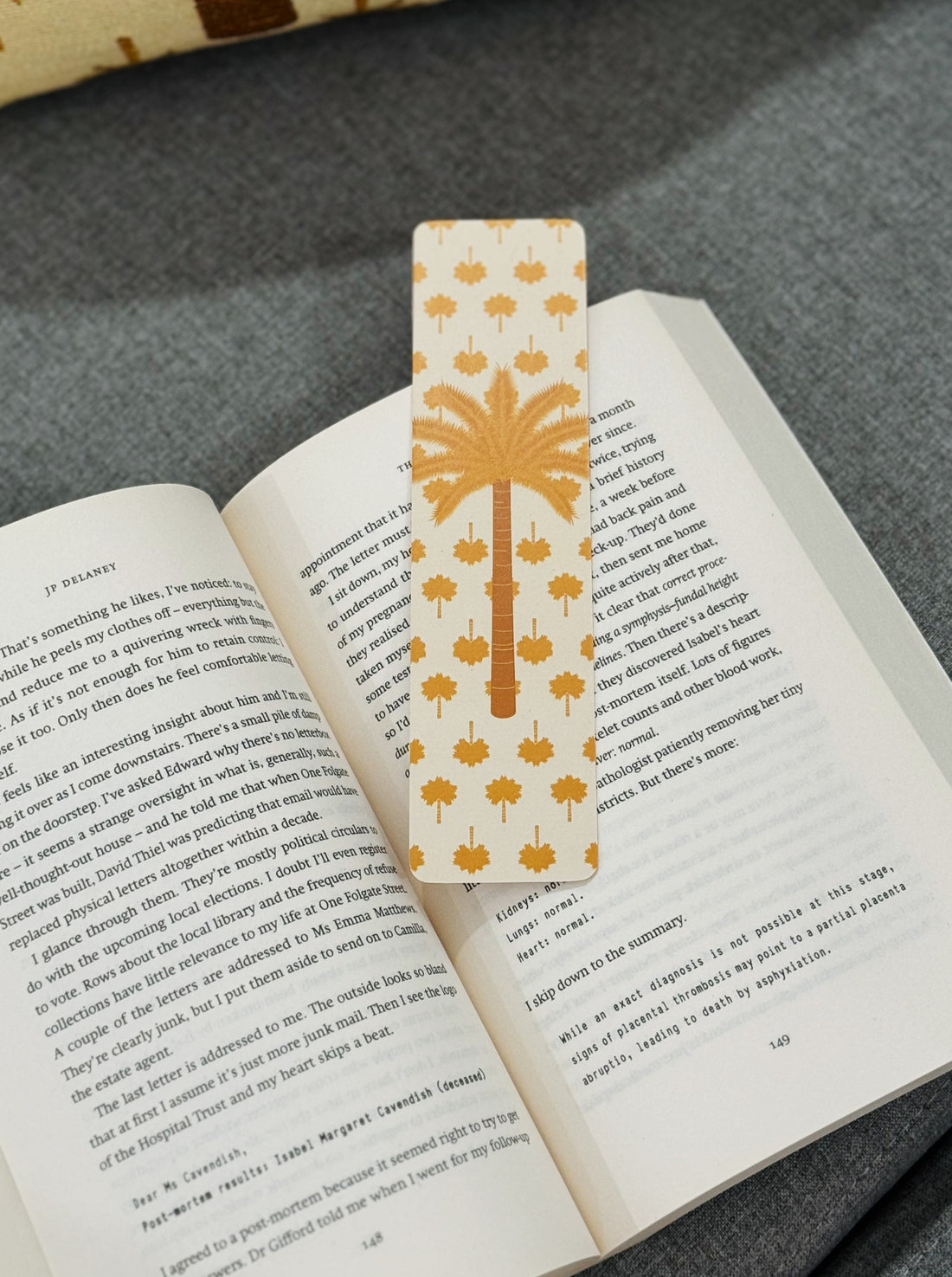 Endless Summer Palm tree bookmark 100% recycled paper